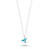 Sterling Silver Enamel Bird Necklace – Playful Colorful Pendant with Whimsical Charm, Great for Everyday Wear