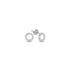 Sterling Silver CZ Circle Stud Earrings – Dainty Open Circle Design with Sparkling Cubic Zirconia, Perfect for Everyday
