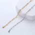 Paperclip Chain Bracelet, Stainless Steel, Gold & Silver Color, Adjustable, Minimalist Everyday Jewelry