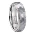 8mm Hammered Tungsten Carbide Wedding Band Ring – Eternity Comfort Fit Ring for Men – Durable & Modern Style