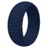 Gyration Twist Silicone Ring for Men – Flexible Rubber Band with Unique Swirl Design, Lightweight & Comfortable