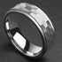 8mm Hammered Tungsten Carbide Wedding Band Ring – Eternity Comfort Fit Ring for Men – Durable & Modern Style