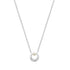 Elegant Pearl & CZ Crescent Sterling Silver Necklace – Dainty Minimalist Pendant for Everyday Style