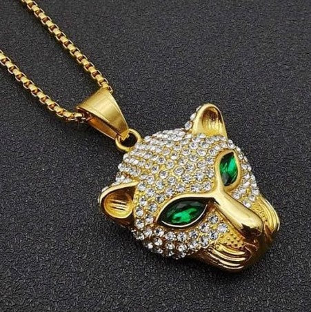Leopard Titanium Steel Necklace