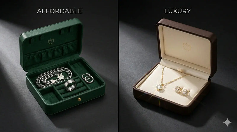 Affordable jewelry vs gold and diamond comparison 2026