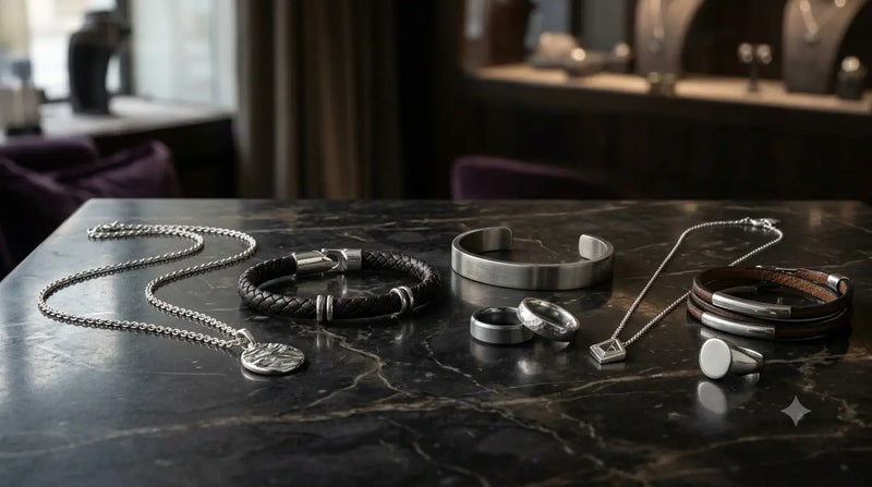 Best jewelry gifts collection 2026 silver titanium leather