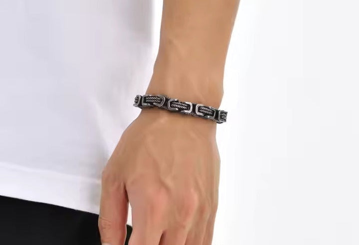 Bike Chain Stainless Steel Bracelet For Men