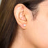 6mm Brushed Ball Sterling Silver Stud Earrings