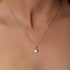 CZ Heart Lock Sterling Silver Necklace