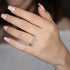Round Fire Opal/Larimar Halo CZ Sterling Silver Ring