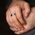 Smooth Double Side Parallel Groove Stainless Steel Band Ring