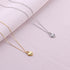 CZ Heart Lock Sterling Silver Necklace