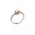 Round Fire Opal/Larimar Halo CZ Sterling Silver Ring