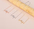 Pave CZ Heart And Heartbeat Necklace Rose Gold Yellow Gold Rhodium