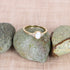 Oval Opal/Larimar Accented With CZ Stones Sterling Silver Ring