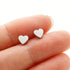 Minimalist Heart Stud Earrings – Stainless Steel Korean Style Earrings for Women, Cute Everyday Jewelry