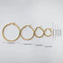 Gold Hoop Earrings for Women Hypoallergenic Round Hoop Earrings Minimalist Statement Jewelry