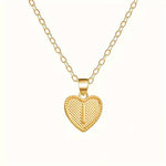 Gold Heart Initial Necklace for Women Stainless Steel Letter Pendant Necklace Personalized Alphabet Jewelry