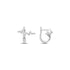 925 Sterling Silver Heartbeat CZ Stud Earrings – Sparkling Cubic Zirconia Electrocardiogram Line Symbol Jewelry