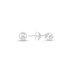 925 Sterling Silver Classic Pearl Stud Earrings – Timeless Elegance for Everyday Wear or Special Occasions
