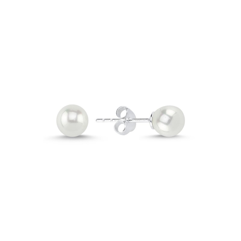 925 Sterling Silver Classic Pearl Stud Earrings – Timeless Elegance for Everyday Wear or Special Occasions