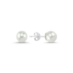 925 Sterling Silver Classic Pearl Stud Earrings – Timeless Elegance for Everyday Wear or Special Occasions