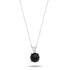 Sterling Silver Necklace with 8mm Round Onyx Gemstone – Bold Black Natural Stone in Elegant Prong Set Pendant