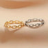 Minimalist Chain Link Stainless Steel Ring with Modern Edge