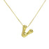 Bubble Letter Pendant Necklace in Stainless Steel – Trendy Minimalist Initial Jewelry for Everyday Style