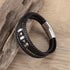 Layered Leather Bracelet with Braided Vintage Style