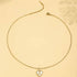 Gold Heart Initial Necklace for Women Stainless Steel Letter Pendant Necklace Personalized Alphabet Jewelry