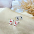 Ace Card Stud Earrings for Women Titanium Steel Poker Earrings Cute Playing Card Jewelry Gift