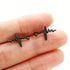 Heartbeat Stethoscope Stud Earrings – Stainless Steel Medical Heart Earrings for Nurses & Doctors