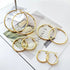 Gold Hoop Earrings for Women Hypoallergenic Round Hoop Earrings Minimalist Statement Jewelry