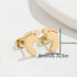 Tiny Footprint Stud Earrings – Stainless Steel Cute Baby Feet Earrings for Women, Minimalist Jewelry