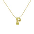 Bubble Letter Pendant Necklace in Stainless Steel – Trendy Minimalist Initial Jewelry for Everyday Style