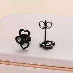 Triple Heart Stainless Steel Stud Earrings – Cute Minimalist Love Jewelry for Everyday Romantic Style
