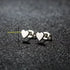 Minimalist Heart Stud Earrings – Stainless Steel Korean Style Earrings for Women, Cute Everyday Jewelry