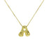 Bubble Letter Pendant Necklace in Stainless Steel – Trendy Minimalist Initial Jewelry for Everyday Style