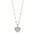 Minimalist Heart Pendant Necklace – Gold Plated Stainless Steel Dainty Necklace for Women, Everyday Jewelry
