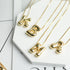 Bubble Letter Pendant Necklace in Stainless Steel – Trendy Minimalist Initial Jewelry for Everyday Style