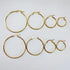 Gold Hoop Earrings for Women Hypoallergenic Round Hoop Earrings Minimalist Statement Jewelry
