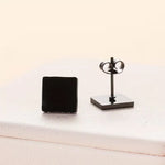 Minimalist Square Stud Earrings Set Stainless Steel Hypoallergenic Everyday Earrings for Women 3 Colors