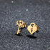 Stainless Steel Heart Lock & Key Stud Earrings – Romantic Minimalist Jewelry for Everyday Style and Gifting