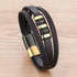 Layered Leather Bracelet with Braided Vintage Style
