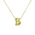 Bubble Letter Pendant Necklace in Stainless Steel – Trendy Minimalist Initial Jewelry for Everyday Style