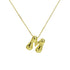 Bubble Letter Pendant Necklace in Stainless Steel – Trendy Minimalist Initial Jewelry for Everyday Style