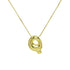 Bubble Letter Pendant Necklace in Stainless Steel – Trendy Minimalist Initial Jewelry for Everyday Style