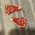 Funny Steak Drop Earrings Lightweight Acrylic Food Jewelry