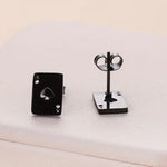 Ace of Spades Stud Earrings Stainless Steel Playing Card Earrings Hypoallergenic Jewelry for Women